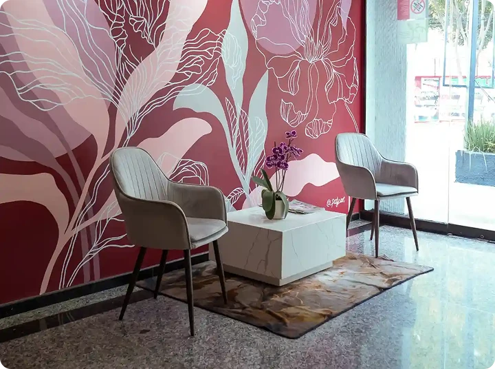 Lobby del Hotel Abastos Plaza